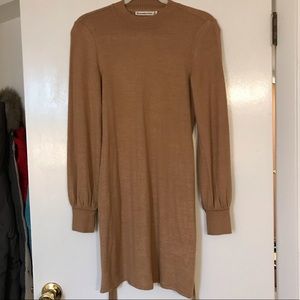 NWT A&F Tan Tie-Waist Sweater Dress